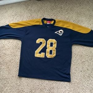 Vintage RAMS Hockey Jersey Marshall Faulk (Hall of Fame Rams RB)